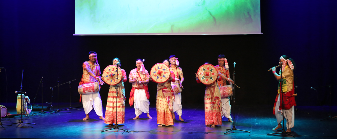 Bihu Folk Dance from Indian State of Assam performed at Sariyer Municipality, Istanbul