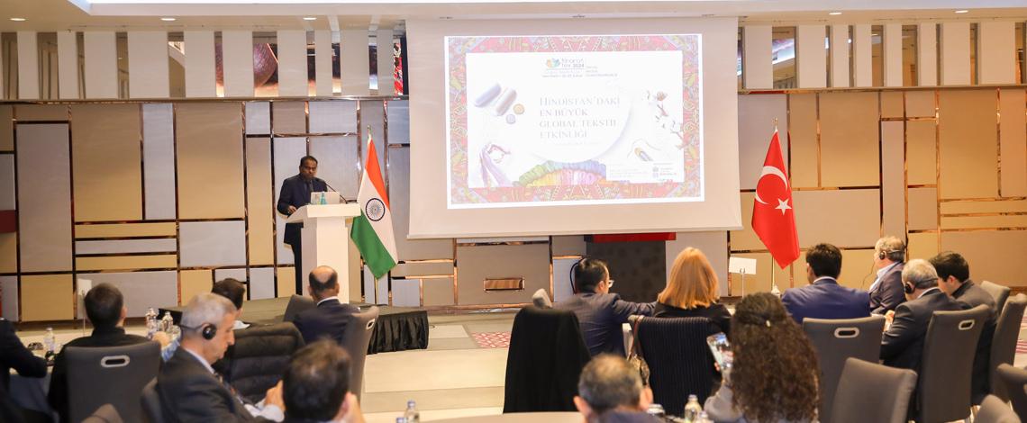 A textiles roadshow was held in Istanbul with the participation of the key Turkish business associations and companies, as a prelude to BharatTex 2024. Chairman SRTEPC and ED were the keynote presenters.